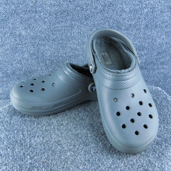 Crocs Classic Men Slip-On Slipper Size 8 Medium Gray Synthetic‎ Slip On - Picture 1 of 10